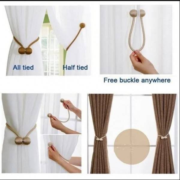 Magnetic Curtain Hook-2 Pcs