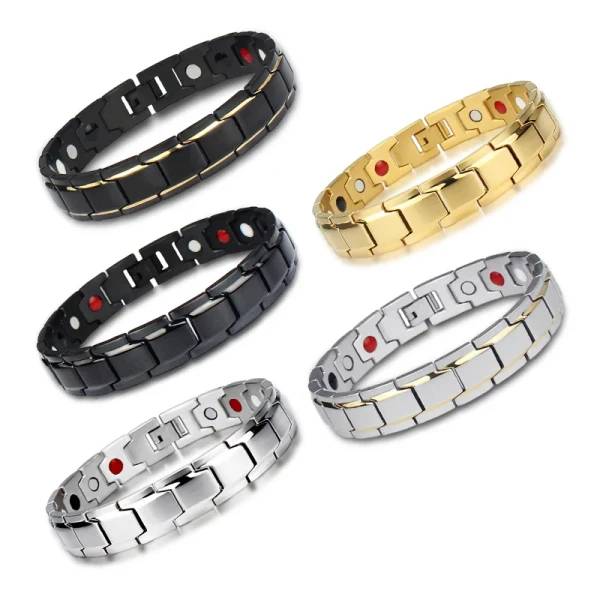 Healthy Magnetic Bracelet -Women Power Therapy Magnetite Bracelets -Bangles Men Health Care Jewelry Stainless