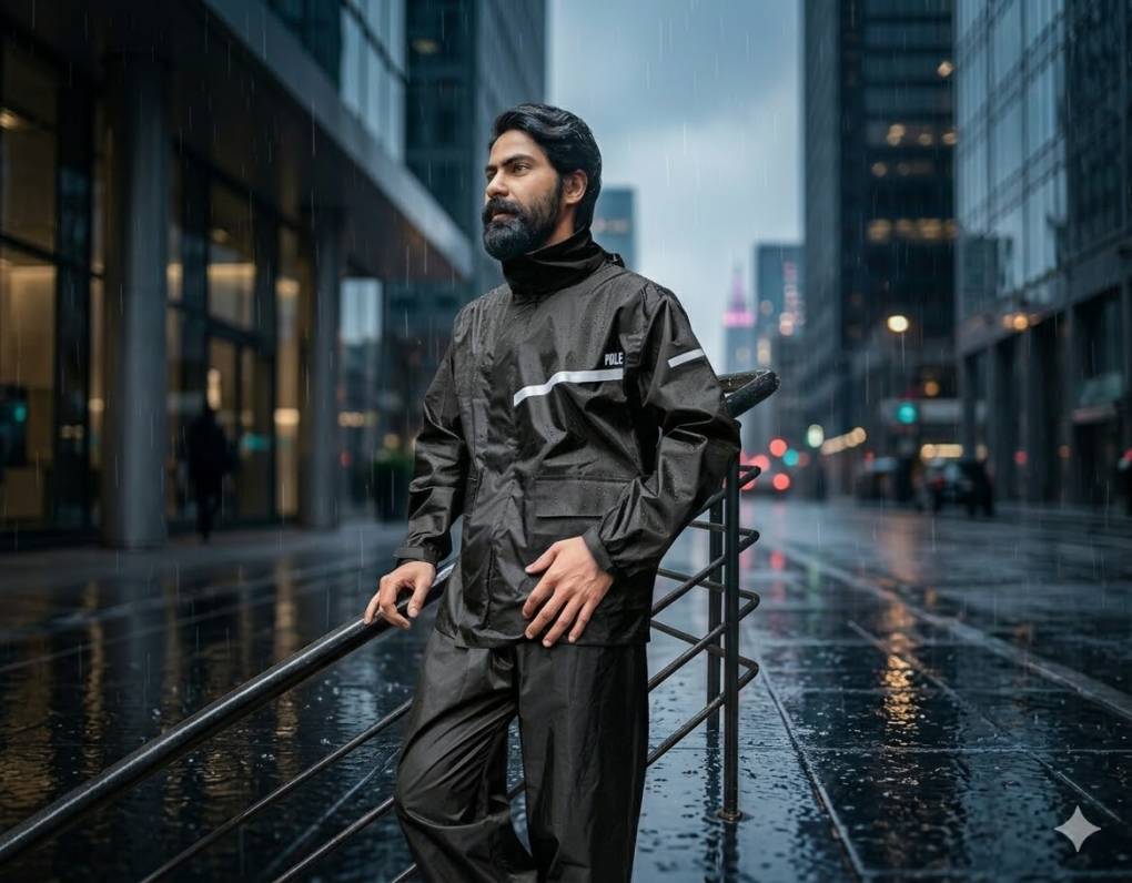 Pole Raincoat  Navy Blue - Copy