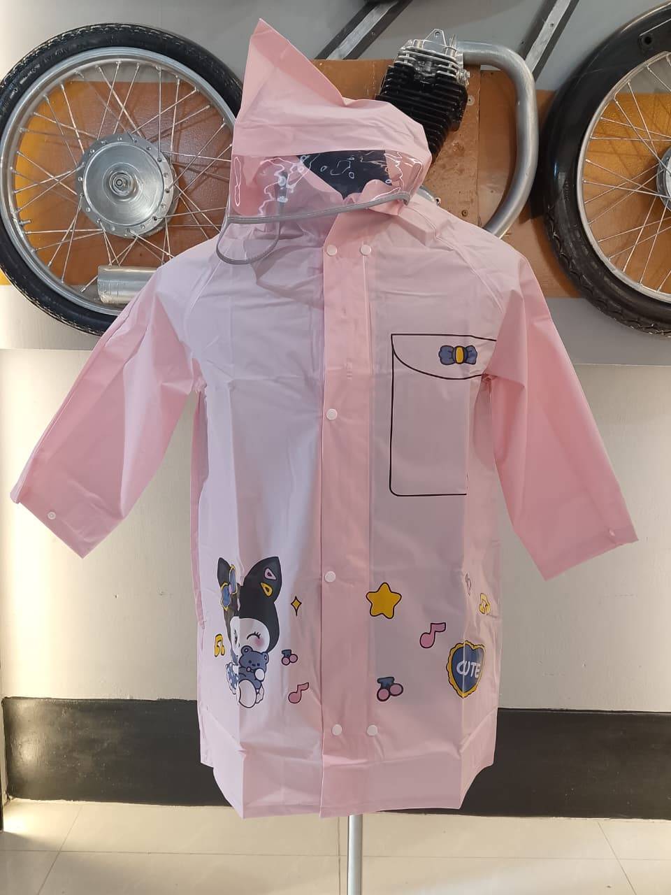 Premium Baby Raincoat Hot Pink