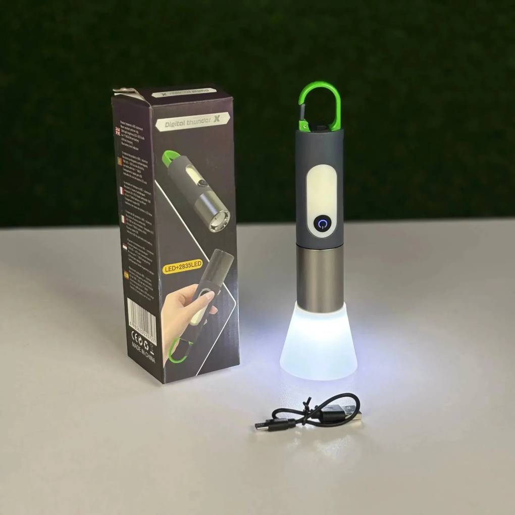 Digital Thunder X LED2835 Ultra-Bright Waterproof Rechargeable Zoomable Torch Light