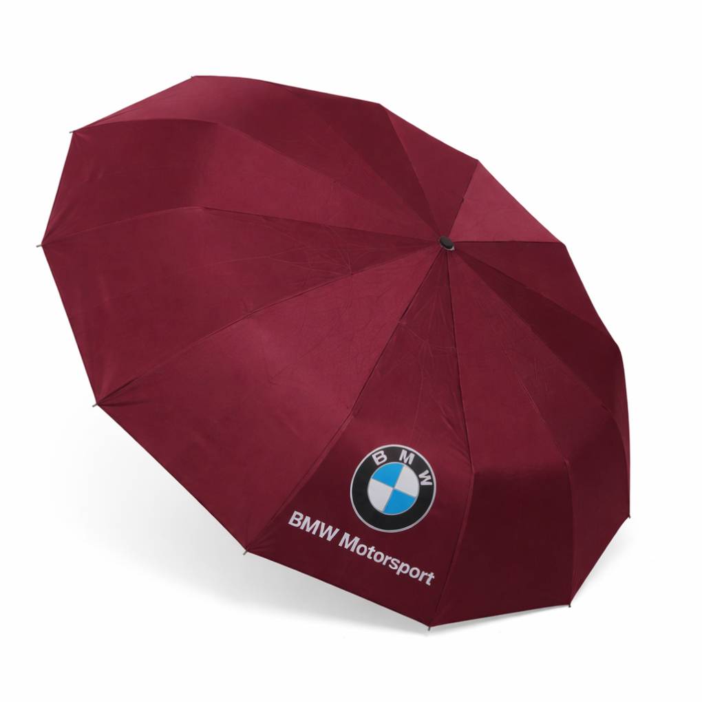 BMW Windproof 12 Sticks Auto Open and Close Umbrella (Merun)