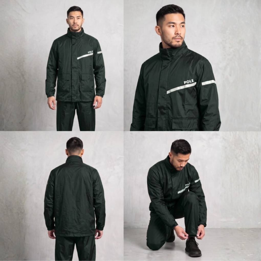 Pole Raincoat  Black